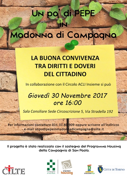 La buona convivenza tra diritti e doveri del cittadino